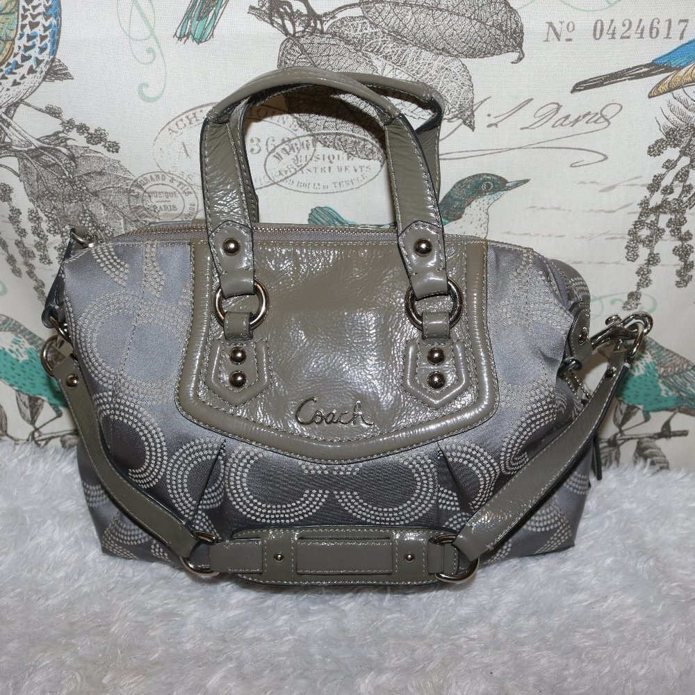 バッグ・カバンその他 COACH Ashley Dotted OP Satchel F20027 Coach Ashley Dotted OP Art Satchel Hand Bag Purse F20027
